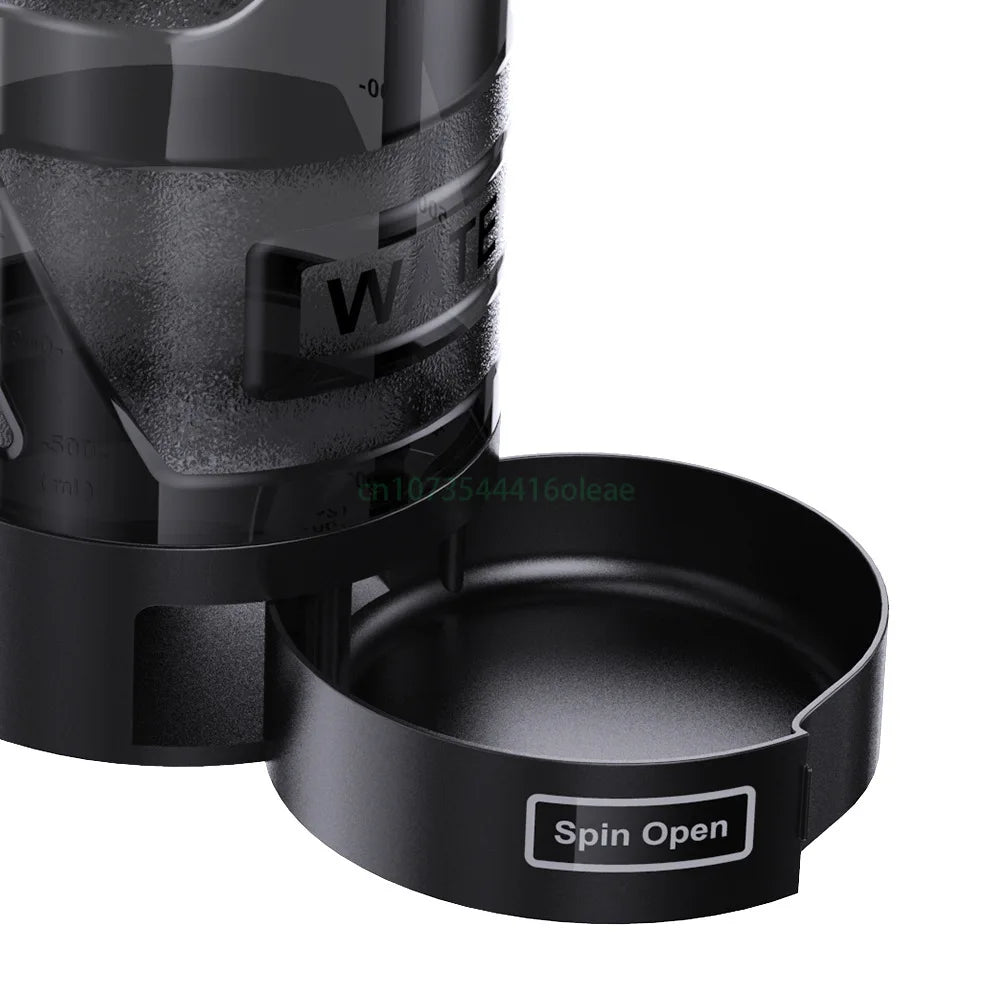 2.7L Large Dog Water Bottle with Travel Bowl – Outdoor Pet Hydration