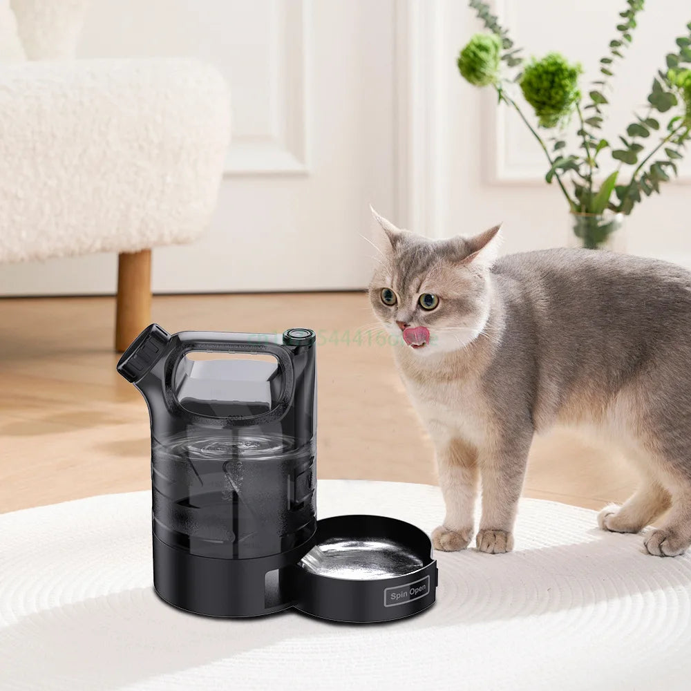 2.7L Large Dog Water Bottle with Travel Bowl – Outdoor Pet Hydration