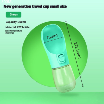 Pet Dog Water Bottle Feeder Bowl Portable Water