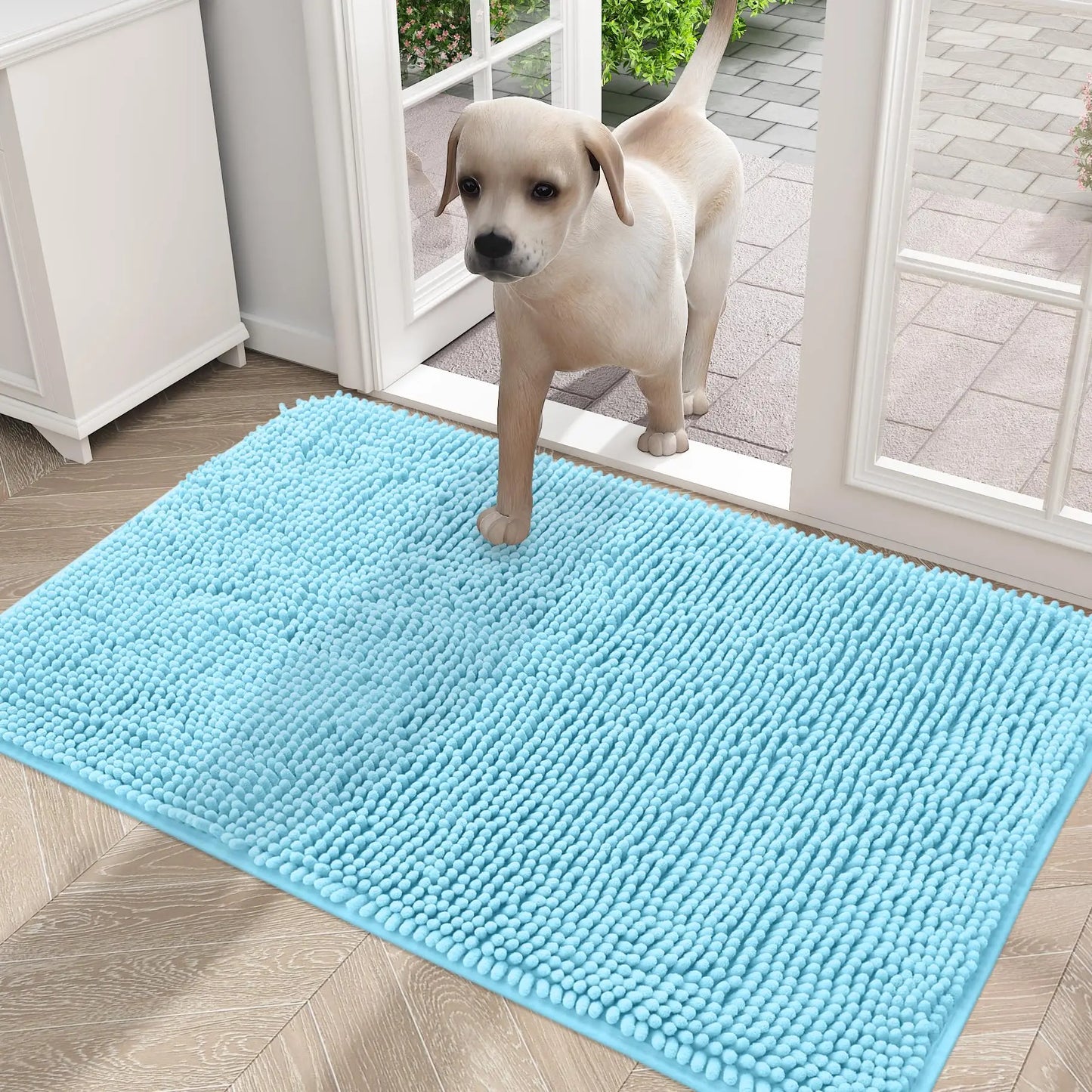 Olanly Mud Absorbent Dog Door Mat – Non-Slip & Washable