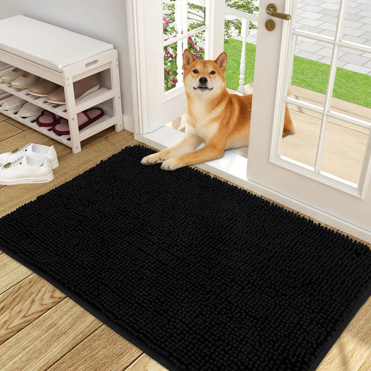 Olanly Mud Absorbent Dog Door Mat – Non-Slip & Washable