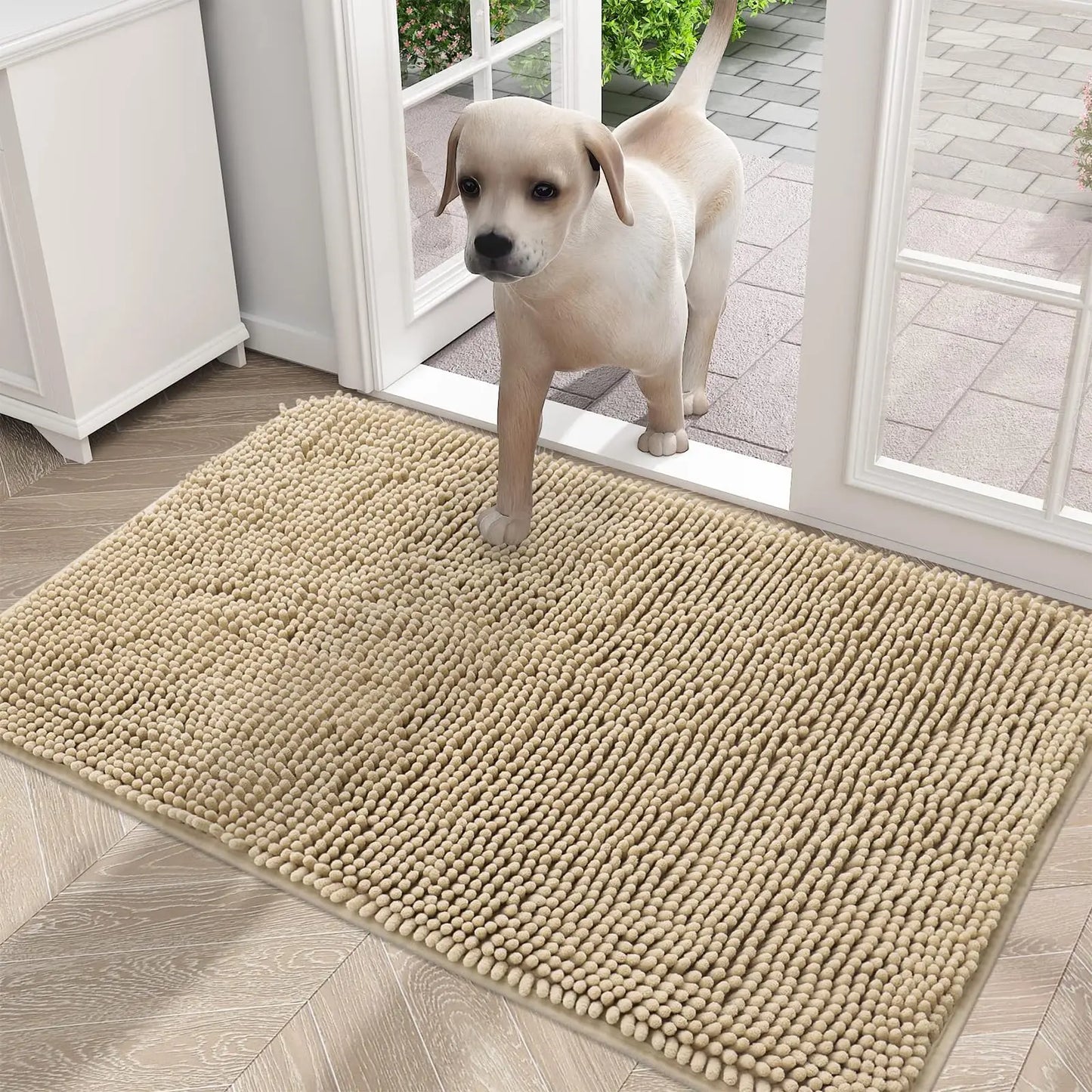 Olanly Mud Absorbent Dog Door Mat – Non-Slip & Washable