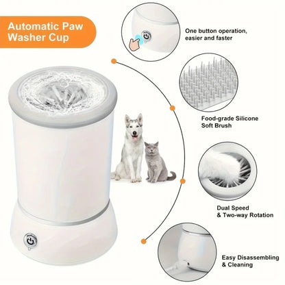 Electric Pet Paw Cleaner Cup – Automatic Foot Washer for Dogs & Cats