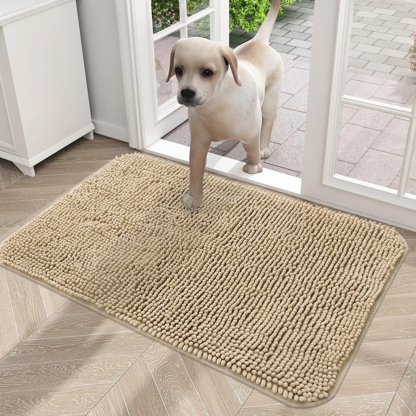 Olanly Mud Absorbent Dog Door Mat – Non-Slip & Washable