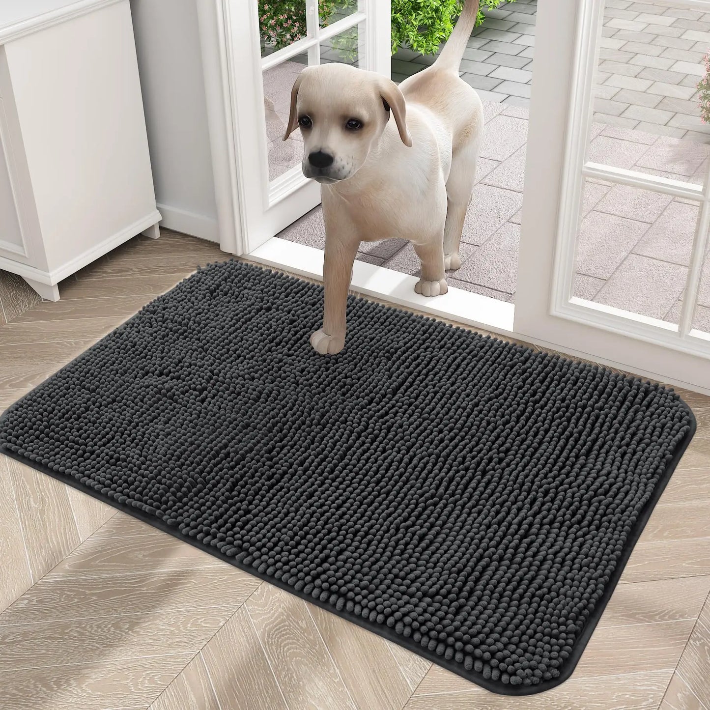 Olanly Mud Absorbent Dog Door Mat – Non-Slip & Washable