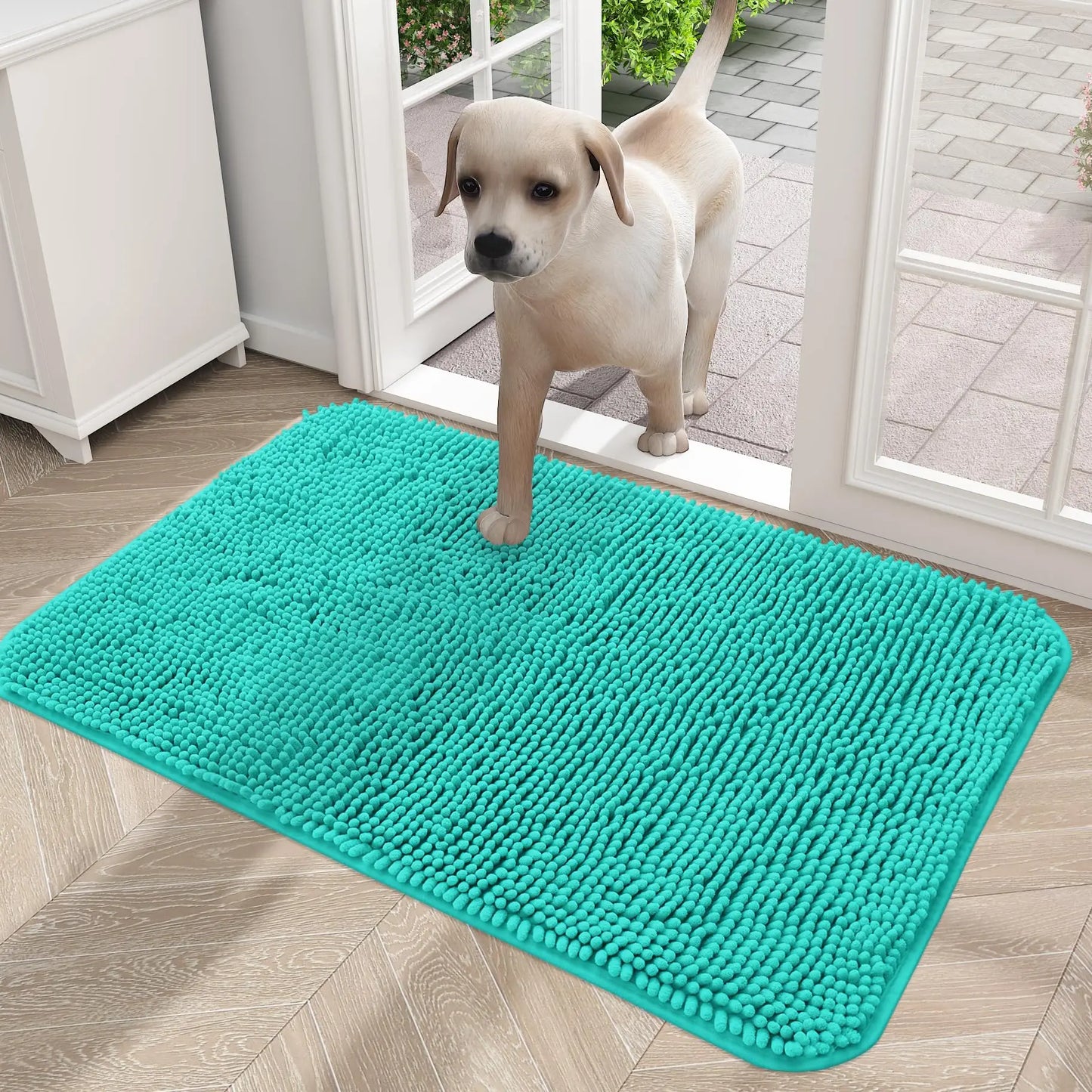 Olanly Mud Absorbent Dog Door Mat – Non-Slip & Washable