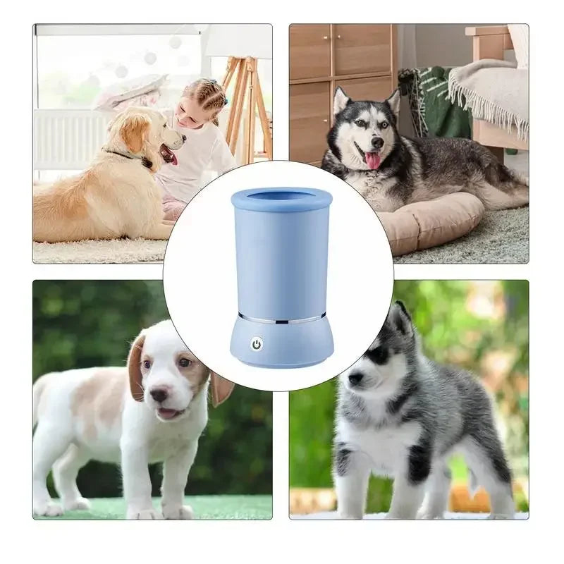 Electric Pet Paw Cleaner Cup – Automatic Foot Washer for Dogs & Cats