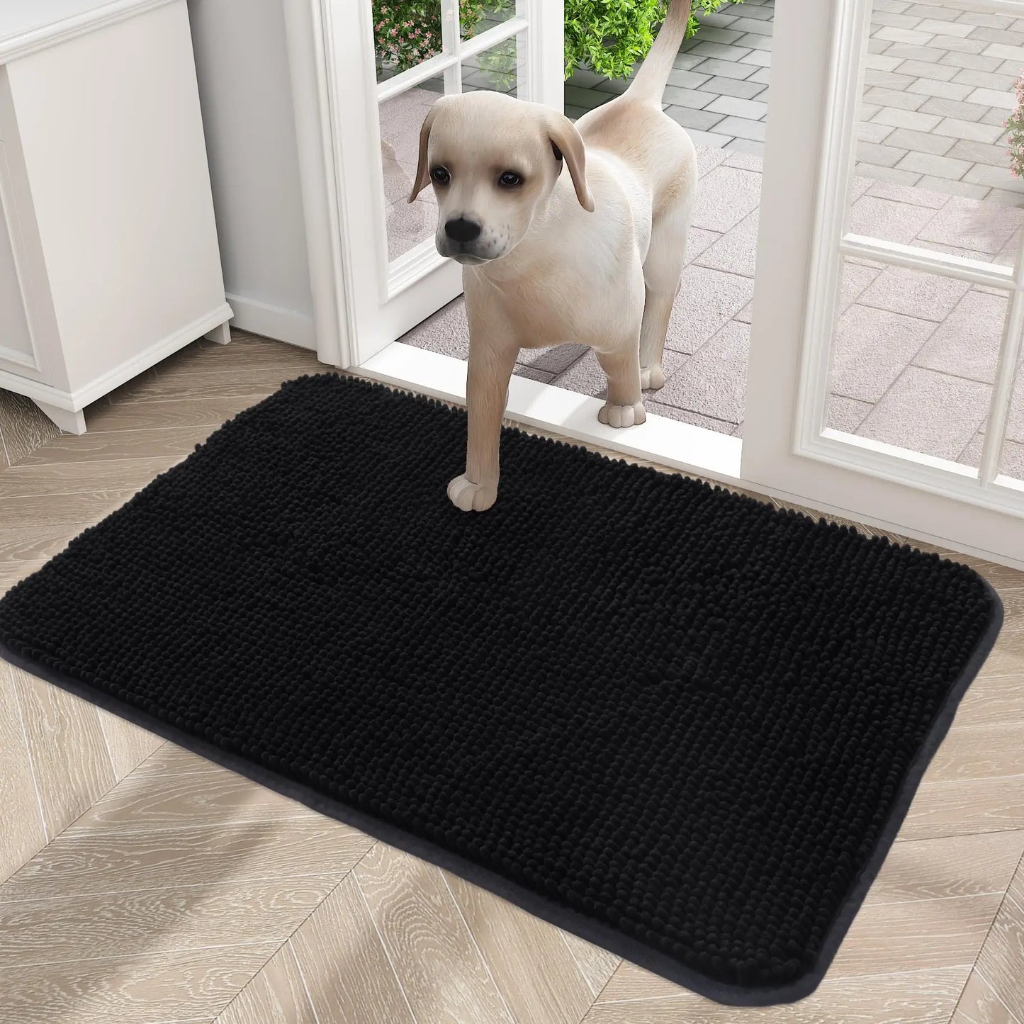 Olanly Mud Absorbent Dog Door Mat – Non-Slip & Washable