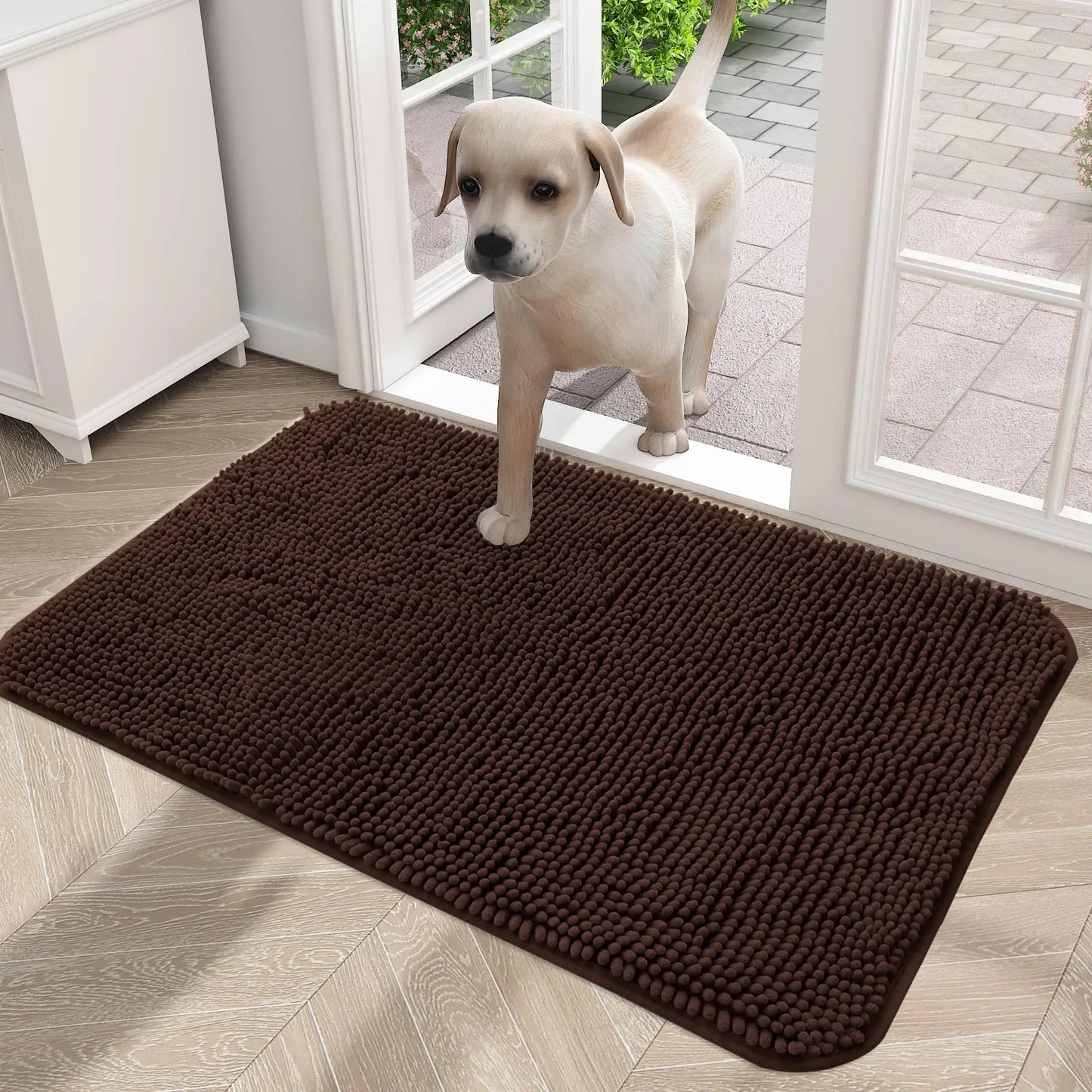 Olanly Mud Absorbent Dog Door Mat – Non-Slip & Washable