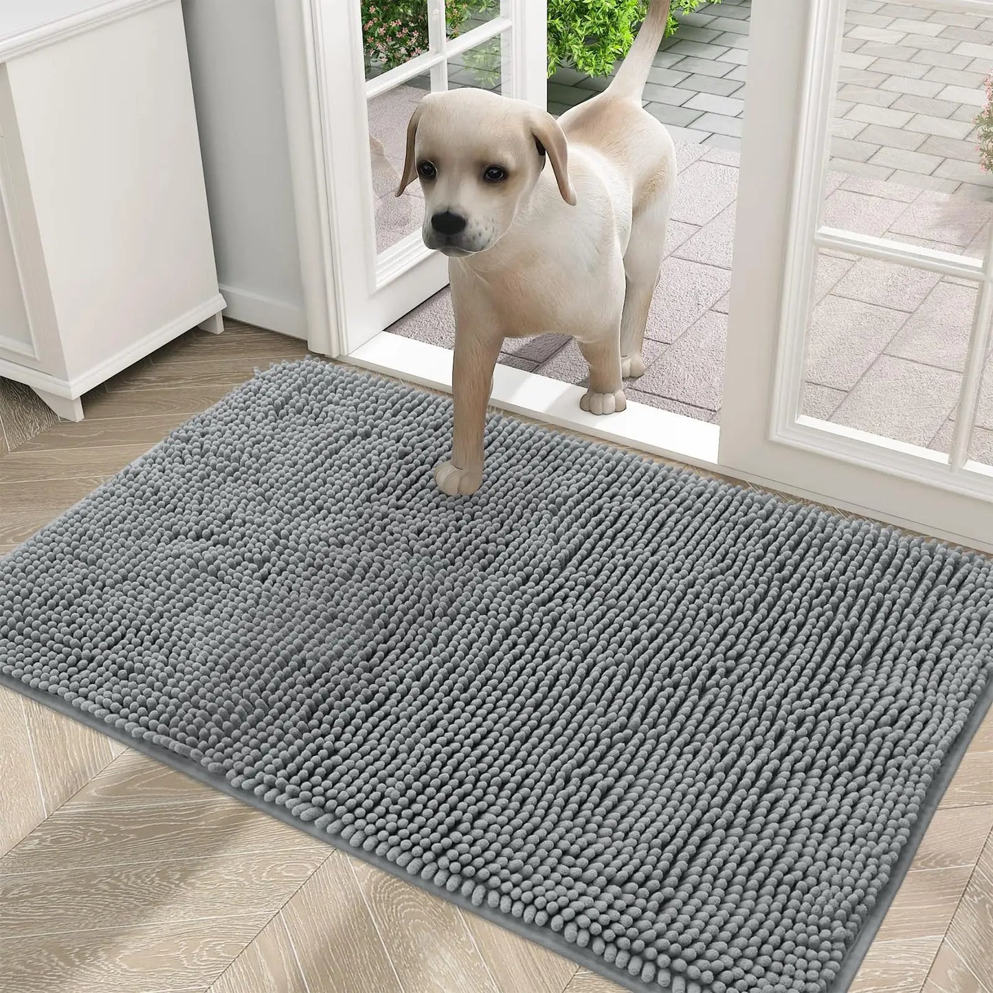 Olanly Mud Absorbent Dog Door Mat – Non-Slip & Washable