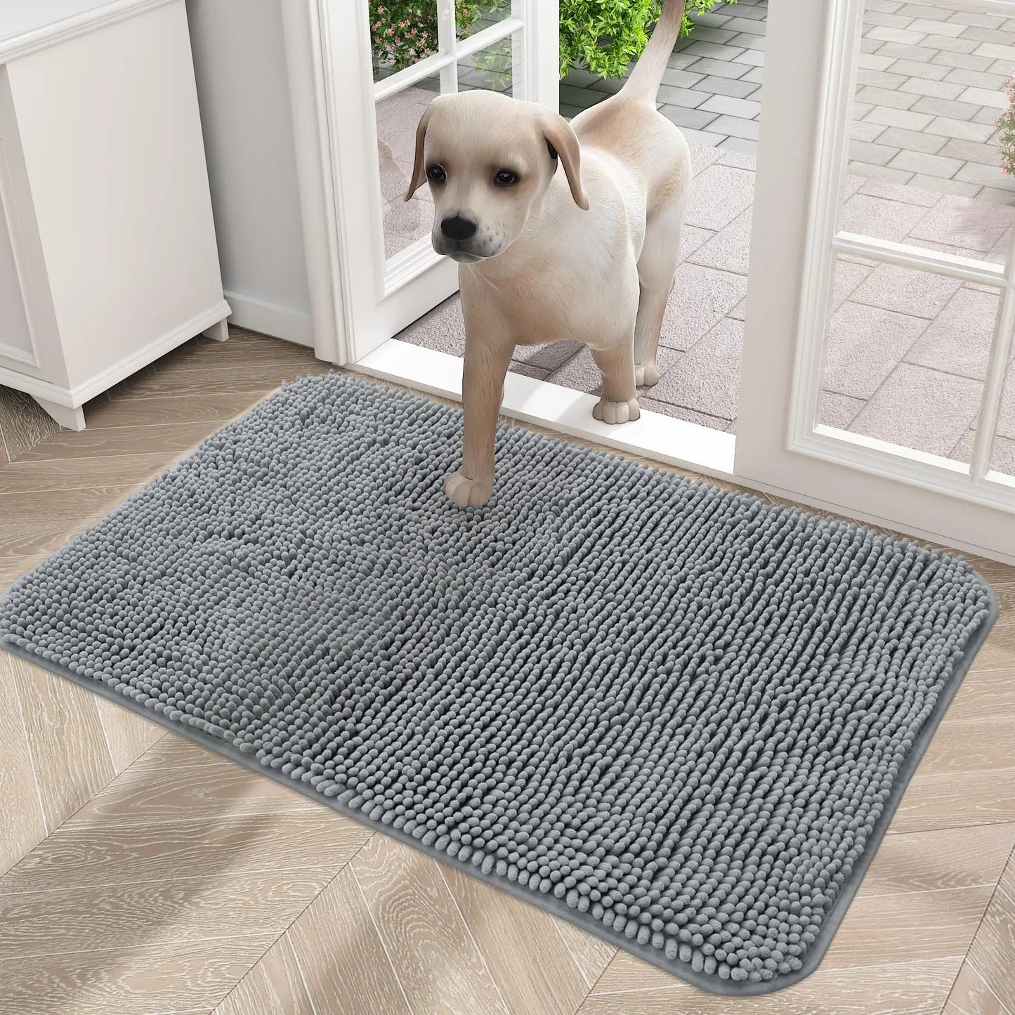 Olanly Mud Absorbent Dog Door Mat – Non-Slip & Washable