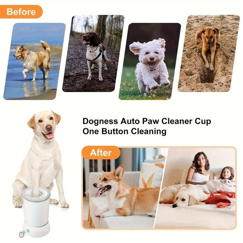 Electric Pet Paw Cleaner Cup – Automatic Foot Washer for Dogs & Cats