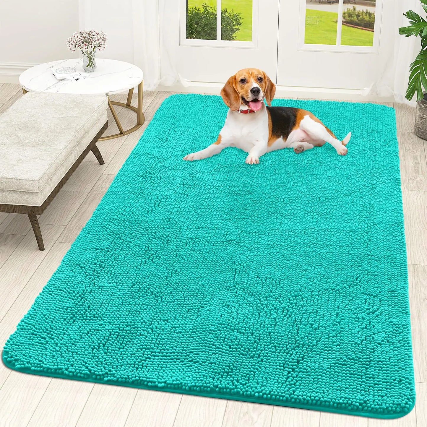 Olanly Mud Absorbent Dog Door Mat – Non-Slip & Washable